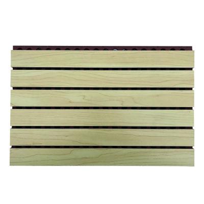 China Sound Abosorbing Hanlan Diy Fireproof Sound Insulation Insulation Board Walnut And Oak Home Grooved Acoustic-wood-wooden Wall Panel For Office for sale