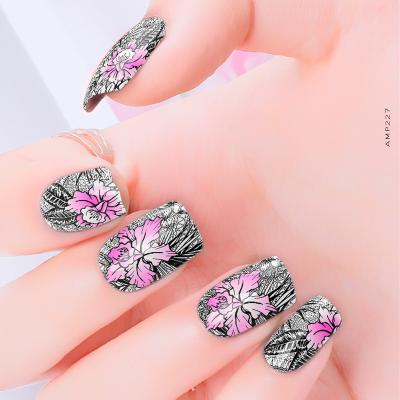 China Lasts Along 2D Type Custom Adhesive Nail Wraps for sale