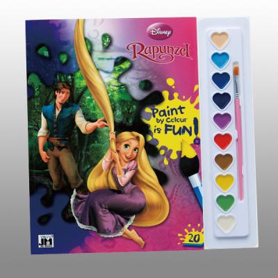 China Disney Children Perfect Bound Book Printing With Paint / Brush for sale