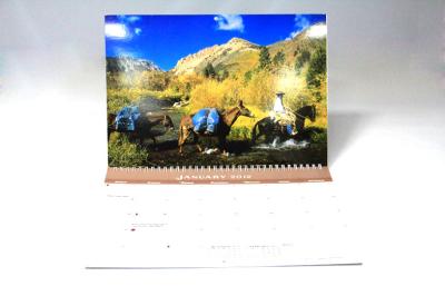 China Kalender-Druckservices des Kunstdruckpapiers bunte für hängende Wand zu verkaufen