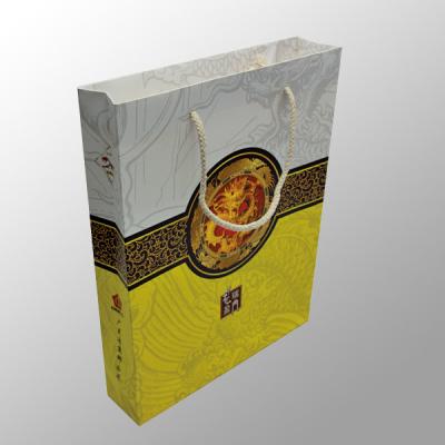 China Recyclable Custom Paper Bag Printing For Moon Cake / Electronic Digital Products for sale