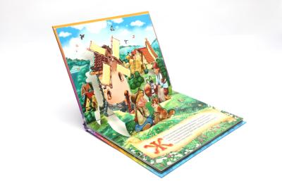 China Kids 3D Pop Up Book Printing Perfect Binding , 350g White Board Inside for sale