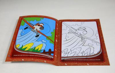 China Children Softcover Book Printing Saddle Stitching Binding With Die Cutting for sale