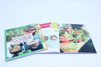 China A4 Full Color Cookbook Printing With Spot UV , Perfect binding for sale