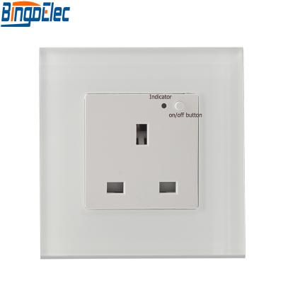 China Bingoelec residential / general purpose modern UK standard 13A switched socket , wall wifi socket for sale