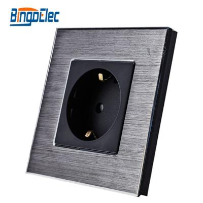 China Bingoelec Aluminum Panel White Black Gold 16 Amp EU Germany Plug Standard M2 Socket for sale