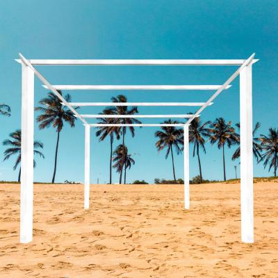 China Modern Design Opening Roof Waterproof Aluminum Garden Easily Assembled Outdoor Pergola for sale