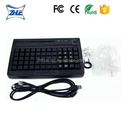 China Silicone POS Supermarket Cash Register 60 Keys Programmable Keyboard Computer Terminal Restaurant for sale