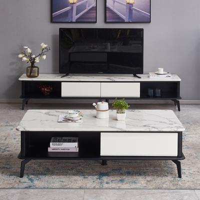 China The other combination modern simple marble Nordic minimalist living room table TV cabinet family small floor cabinet for sale