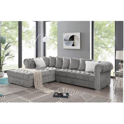 China (Other) cheap and beautiful luxury fabric adjustable sectional sofa for sale