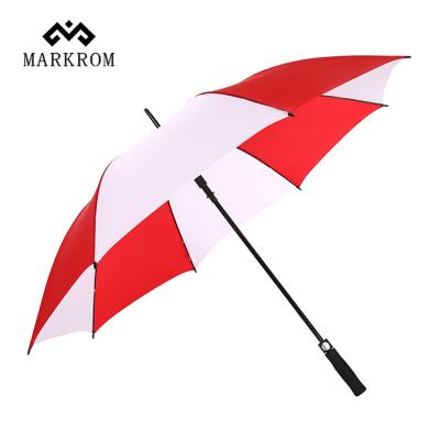 China Custom 27 inch traditional straight umbrella auto open golf umbrella for sale