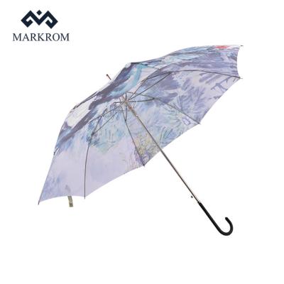 China 2022 Traditional New Design Traditional Chinese Painting Long Handle Umbrella For Gift for sale