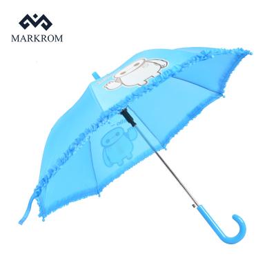 China Traditional Baby Umbrella with Logo Printing Plastic Handle for sale