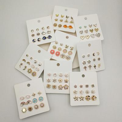 China CLASSIC fashion mixed classic simple ladies jewelry stud earring collection set earrings for women for sale