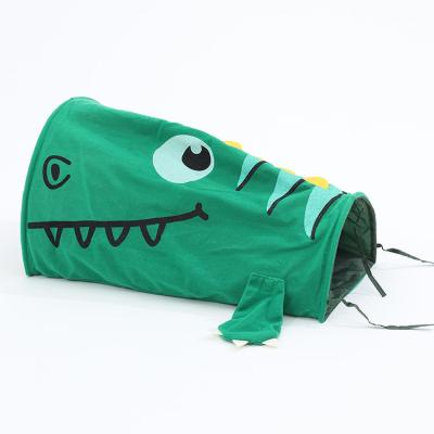 China Sustainable Hot Selling Dinosaur Cat Tunnel Toy Playing Rest Cat Tunnel Bed Detachable Portable Cat Tent for sale