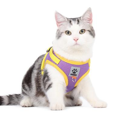 China Quick Release Good Selling Pet Dog Leash Chain Pet Chest Harness Vest Type Breathable Reflective for sale