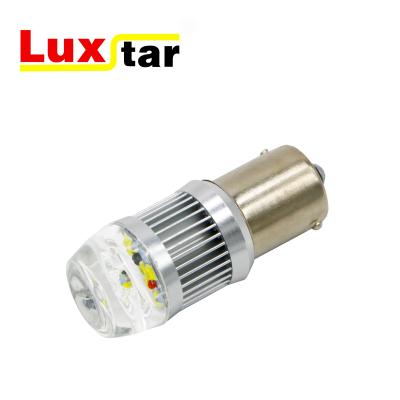 China Factory supply luxstar Aluminum+pc led car light 3156 ba15s S25 1156 6smd led bulb signal turn light for sale