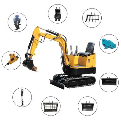 China Garment Shops New Small Mini Excavator Machine Compact Excavators Small Digger Hydraulic 1 Ton For Sale for sale