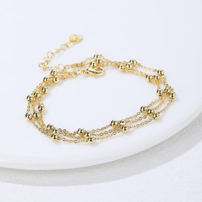 China Religious Gold Plated Women's Fashion Bangle Jewelry Round Circle Exquisite Gifts Telescopic Bracelet for sale