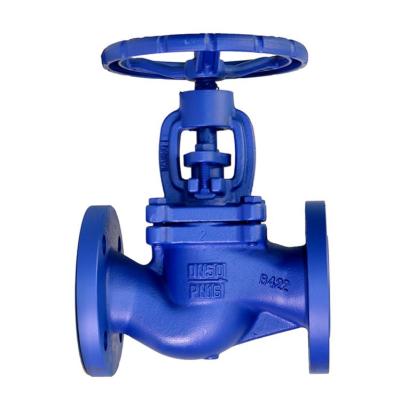 China DEBIEN API DIN General Ductile Iron Bellows Sealed Flange Globe Valve for sale