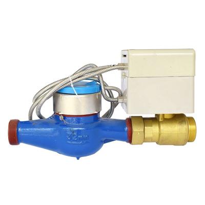 China Brass / Nodular Cast Iron DEBIEN 3 Inch Multijet Digital Brass Body Intelligent Price Flow Water Meters for sale