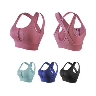 China Breathable Padded High Impact Support , Yoga Workout Fitness Sports Shockproof Bra for sale