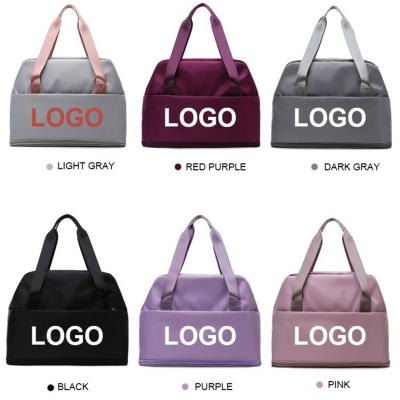 China Fashion Custom Waterproof Women Pink Gym Sport Fleece Travel Bag for sale