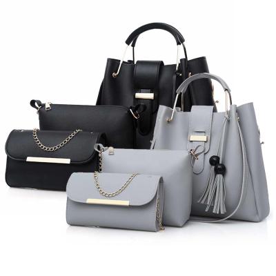 China Trendy Zipper Closure Fashion Ladies Handbag, Set 3pcs in 1 Handbags and Pinch PU Leather Woman Bags Set for sale