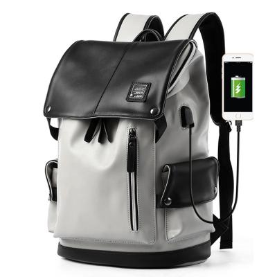 China With USB Mochila Leather Vegan Dayback, Custom Girl Bookbags Laptop Bag Women Backpack Men Backpacks for sale