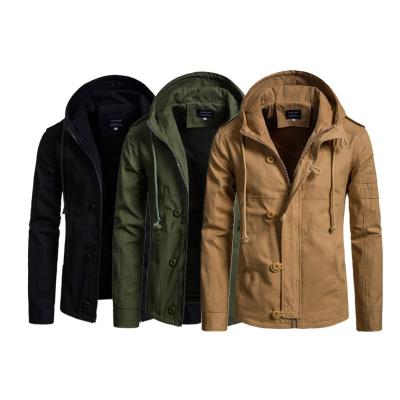 China Breathable Winter Men Coat Cotton Padded Hooded Down Coat Casual Jacket Outwear Loose for sale