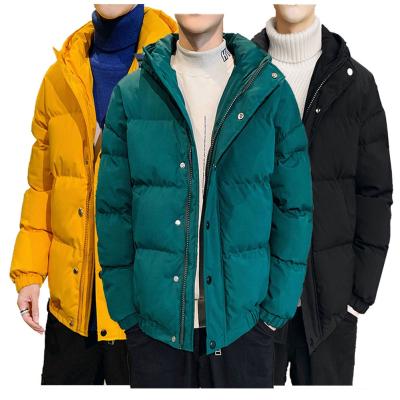 China 2021 Winter Fashion Mens Breathable Jackets Stylish Custom Design Hooded Coat Mens Bubble Stripper Jacket for sale