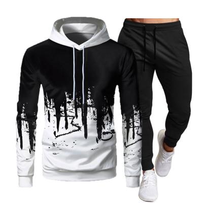 China Hooded Fashion Breathable Casual Sportswear, And Pant Pullover Men Tracksuit Two Piece Set Set for sale