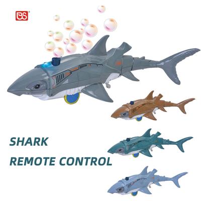 China Kid's Favorite Gifts of Hot Model RC Model Shark Toy Bubble Shark Funny Remote Control Blowing Machine Boy's Bubbles Toy for sale