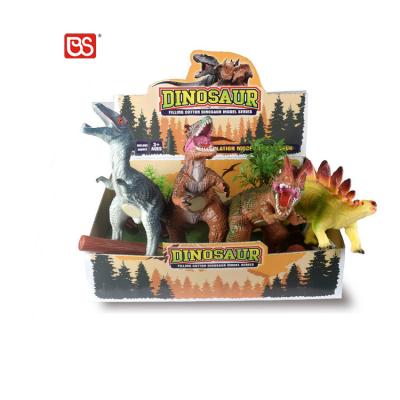 China Cartoon Toy Vinyl Dinosaurs Stuffed Cotton Dinosaur Animals Kids Toys Dinosaur Toy Figure With Activity Play Mat for sale