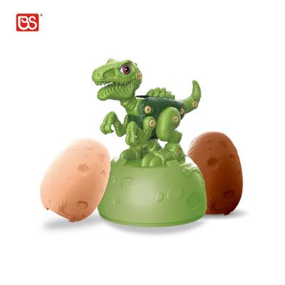 China Playing 2022 New Realistic Plastic Educational Assemble Puzzle Toys Diy Disassemble Dinosaur Egg Playset Toys for sale