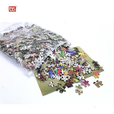 China Toy Elk Pattern 3D Educational Puzzles One of a Toy Amazon Decoration Series of Puzzles 1000PCS for sale