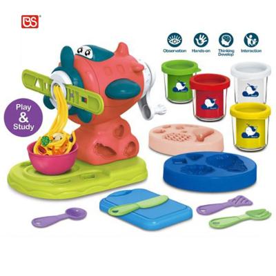 China Practical Plastic Kids Game Color Mud Machine Toys Flat / Whale Shaped Noodle Maker Kitchen Toy for sale