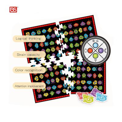 China ABS Kids Pretend Identification Word Game Crazy 2 in 1 Recognition Game Preschool Toy for sale