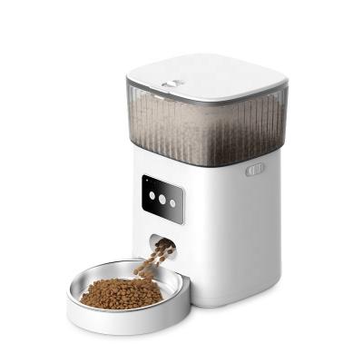 China Phone App Control Tuya Smart Wifi Automatic Advanced Automatic Reminder Timed Cat Dog Food Dispenser Automatic Pet Feeder 4L for sale