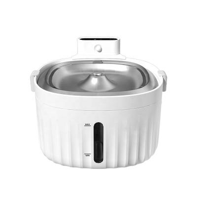 China Automatic Intelligent Smart Water Dispenser Pet Water Cat Sensor Basin Circulation Filter Stainless Cat Fountain for sale