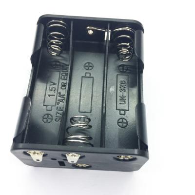 China PP New Product 6*AA Back By Back Battery Boxes 9V Battery Case for sale