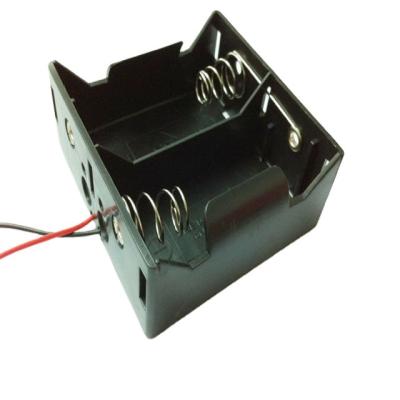 China PP D Factory Supply 2*D Battery Boxes Battery Holder 3V Battery Case for sale