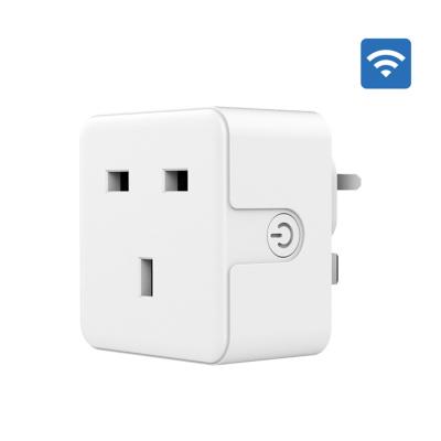 China Alexa Compatible Portable Power Plug UK, Remote Control Charging Electric Timer Socket Wireless Smart Plug UK for sale