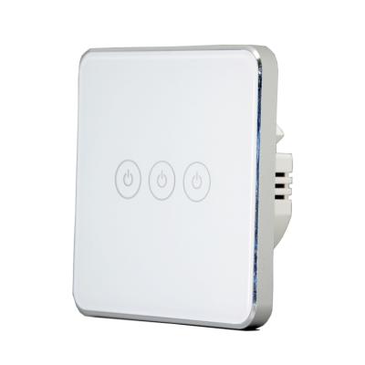 China Zigbee Switch Without Neutral Wire Single Live Switch 3 Gang for sale