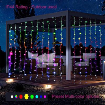 China Smart Curtain Lights Indoor outdoor RGB Color Changing Window Backdrop Lights for sale