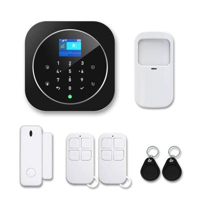 China Home Alarm System Wi-Fi GSM Alarm Intercom Remote Control 433MHz Detectors IOS Android Tuya APP Control Touch Keypad for sale