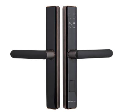 China Home Security Zinc Alloy Split Smart Door Lock Biometric Fingerprint Door Lock for Home Apartment for sale