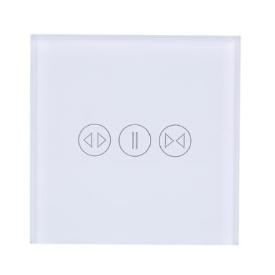 China Smart Home Wifi Switch Us/eu Remote Control Curtain Switches Work With Google/alexa Touch Curtain Switch for sale