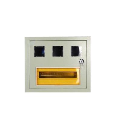 China Electric Power Transmission PZ40-steel 3 units 15-circuit distribution box round lock, can be dark and light installation instrument box electric meter box for sale