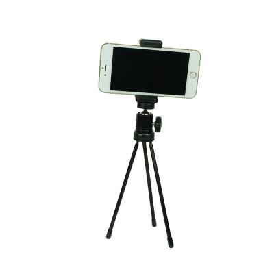 China Factory Sale PORTABLE Tripod Black Universal Desktop Phone Holder Tripod Stand for sale